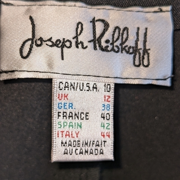 Joseph Ribhoff dress pants size 10. Black 100% polyester. In good condition - Picture 4 of 6